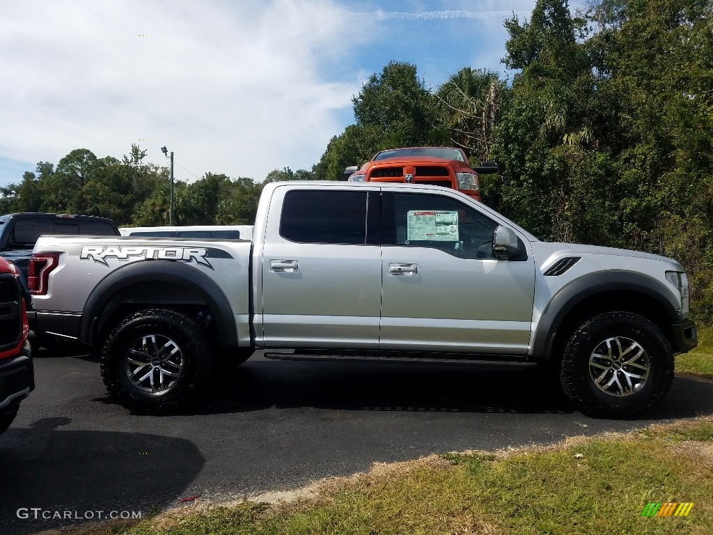 2018 F150 SVT Raptor SuperCrew 4x4 - Ingot Silver / Raptor Black photo #3