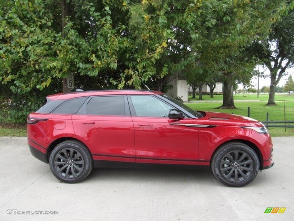 Firenze Red Metallic 2019 Land Rover Range Rover Velar R-Dynamic SE Exterior Photo #130031635