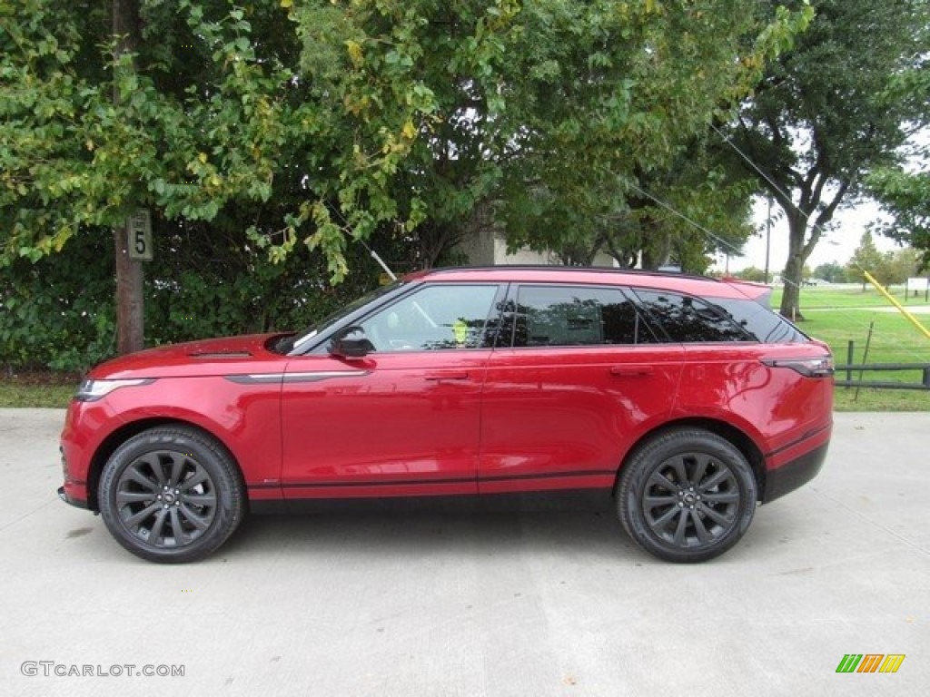 Firenze Red Metallic 2019 Land Rover Range Rover Velar R-Dynamic SE Exterior Photo #130031725