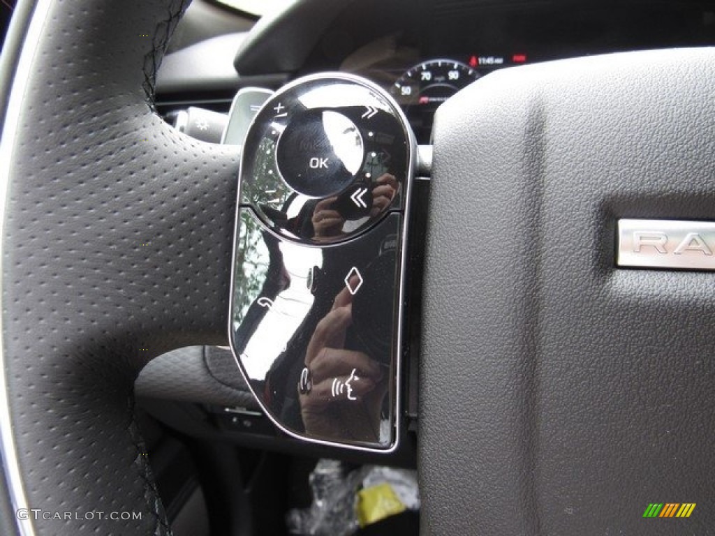 2019 Land Rover Range Rover Velar R-Dynamic SE Ebony Steering Wheel Photo #130032010