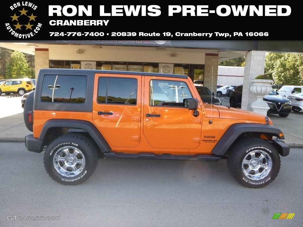 Crush Orange Jeep Wrangler Unlimited