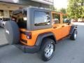 2012 Crush Orange Jeep Wrangler Unlimited Sport 4x4  photo #2