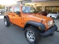 2012 Crush Orange Jeep Wrangler Unlimited Sport 4x4  photo #3