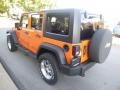 2012 Crush Orange Jeep Wrangler Unlimited Sport 4x4  photo #7