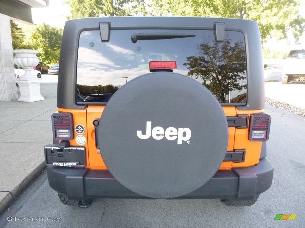 2012 Wrangler Unlimited Sport 4x4 - Crush Orange / Black photo #8