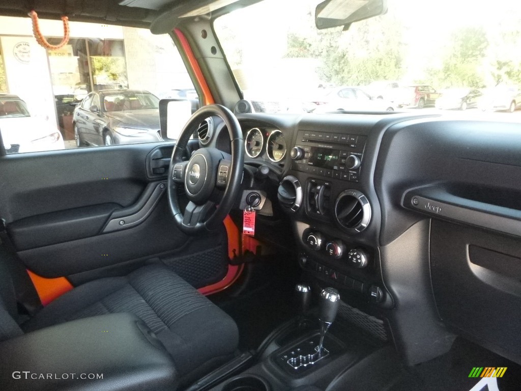 2012 Wrangler Unlimited Sport 4x4 - Crush Orange / Black photo #12