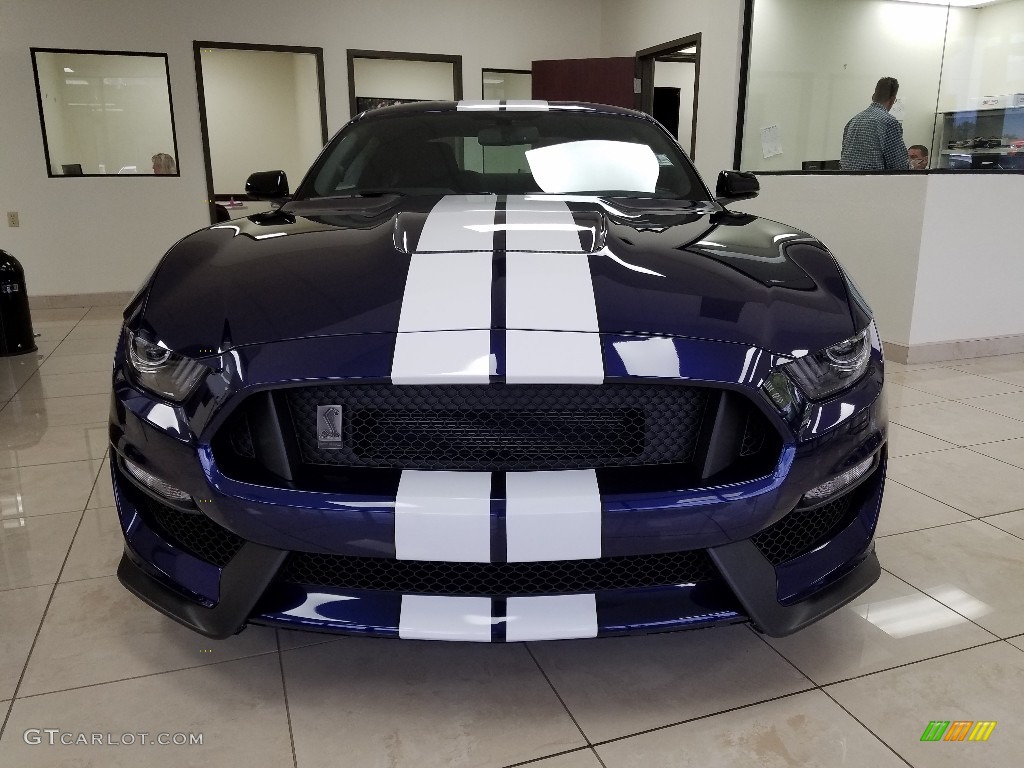 2018 Mustang Shelby GT350 - Kona Blue / GT350 Ebony Recaro Cloth/Miko Suede photo #8