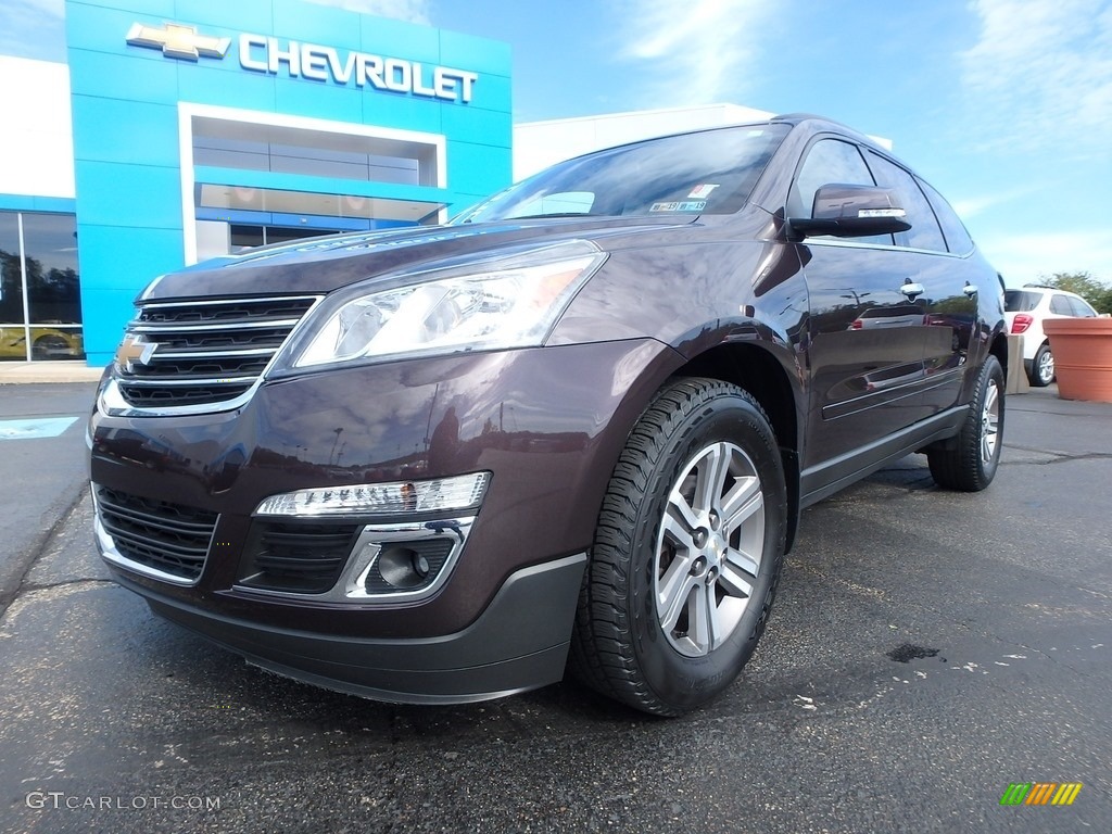 2016 Traverse LT AWD - Sable Metallic / Dark Titanium/Light Titanium photo #2