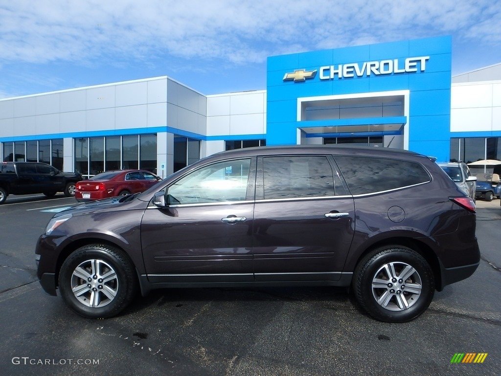 2016 Traverse LT AWD - Sable Metallic / Dark Titanium/Light Titanium photo #3