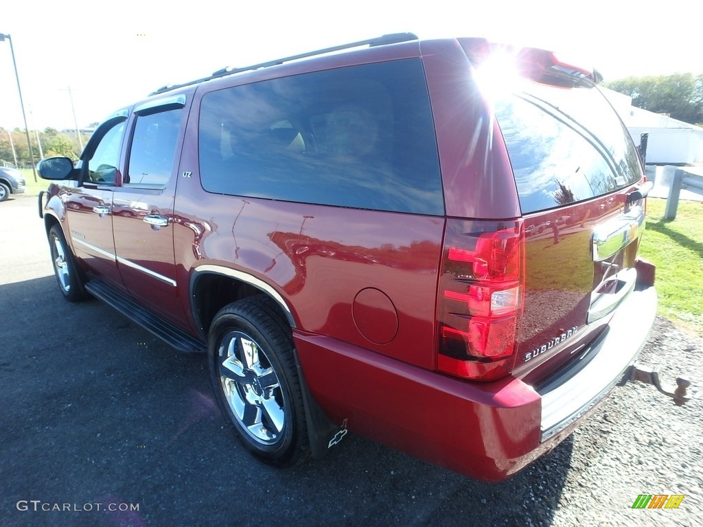 2011 Suburban LTZ 4x4 - Red Jewel Tintcoat / Light Cashmere/Dark Cashmere photo #2