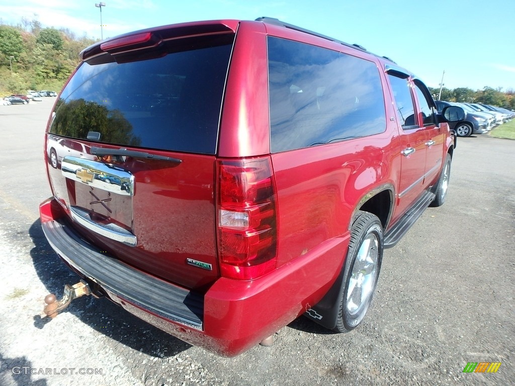 2011 Suburban LTZ 4x4 - Red Jewel Tintcoat / Light Cashmere/Dark Cashmere photo #4
