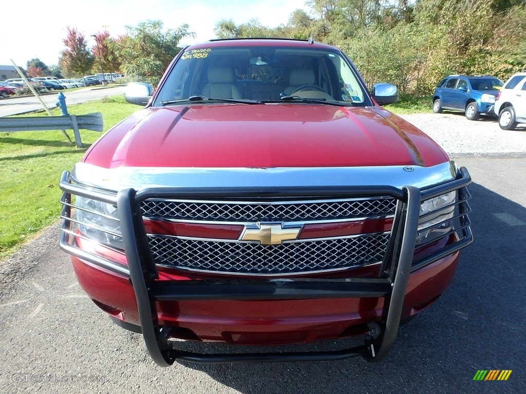 2011 Suburban LTZ 4x4 - Red Jewel Tintcoat / Light Cashmere/Dark Cashmere photo #6