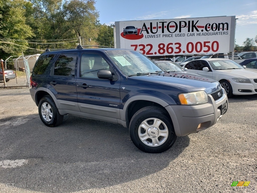 2002 Escape XLT V6 - True Blue Metallic / Medium Graphite photo #1