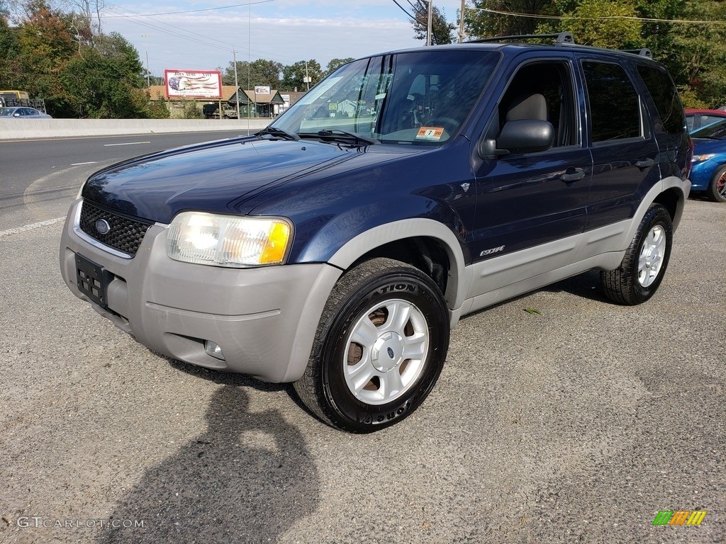 2002 Escape XLT V6 - True Blue Metallic / Medium Graphite photo #3