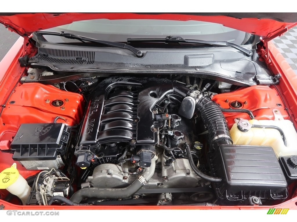 2007 Charger SE - Inferno Red Crystal Pearl / Dark Slate Gray/Light Graystone photo #33