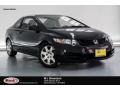 Crystal Black Pearl - Civic LX Coupe Photo No. 1