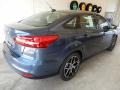 2018 Blue Metallic Ford Focus SEL Sedan  photo #2