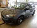 2018 Blue Metallic Ford Focus SEL Sedan  photo #5