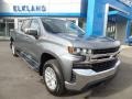 2019 Satin Steel Metallic Chevrolet Silverado 1500 LT Crew Cab 4WD  photo #3