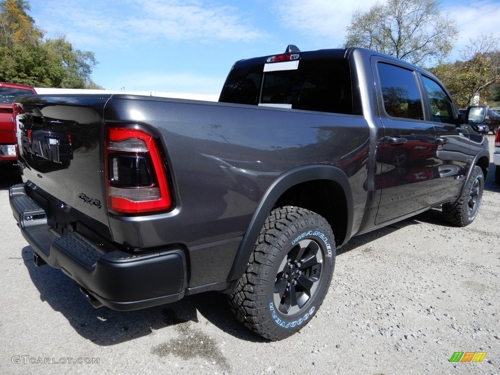 2019 1500 Rebel Crew Cab 4x4 - Granite Crystal Metallic / Black/Red photo #5