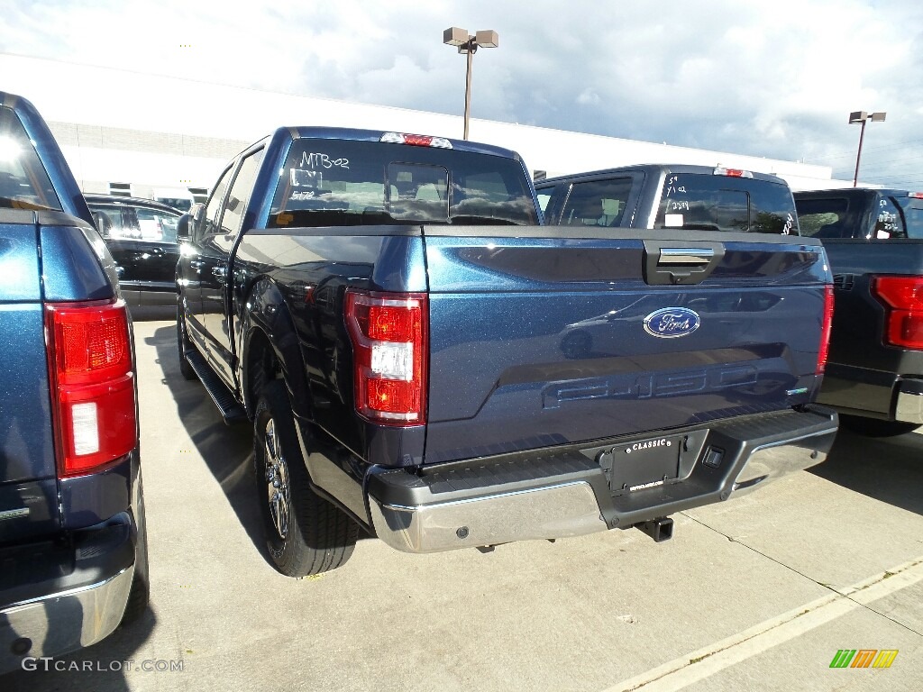 2018 F150 XLT SuperCrew 4x4 - Blue Jeans / Earth Gray photo #3