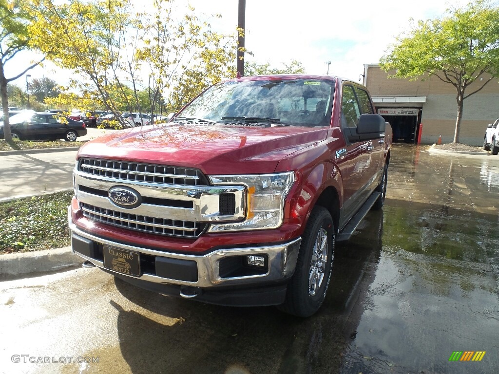 2018 F150 XLT SuperCrew 4x4 - Ruby Red / Earth Gray photo #1