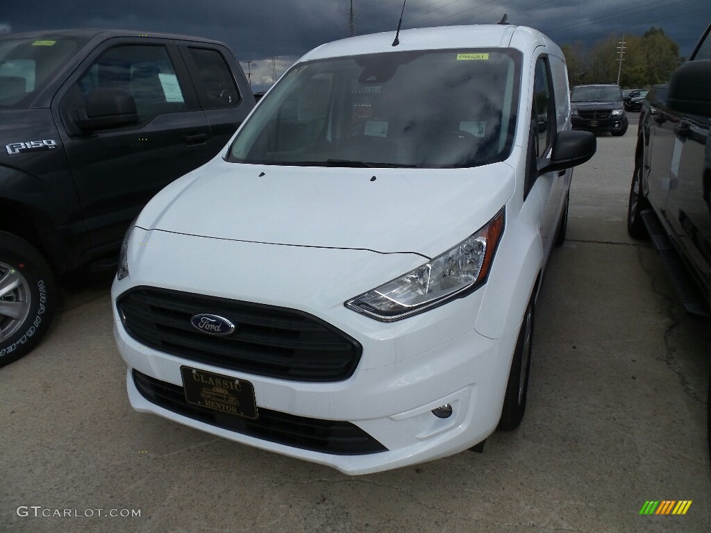 Frozen White Ford Transit Connect