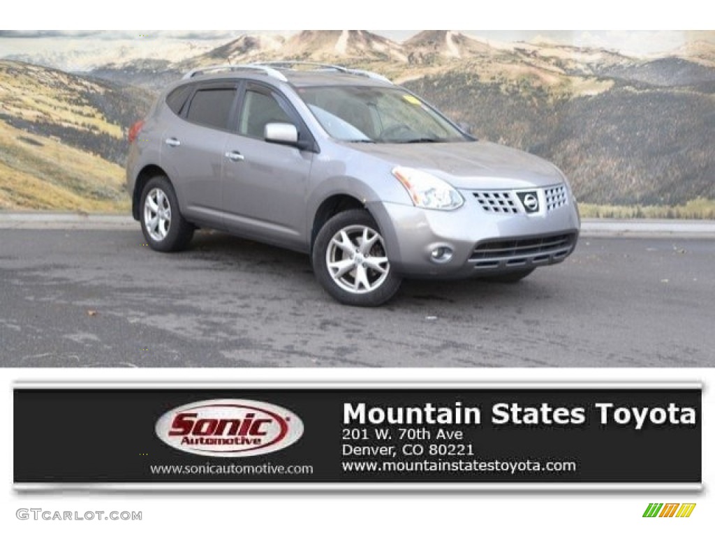 2010 Rogue SL AWD - Gotham Gray / Black photo #1