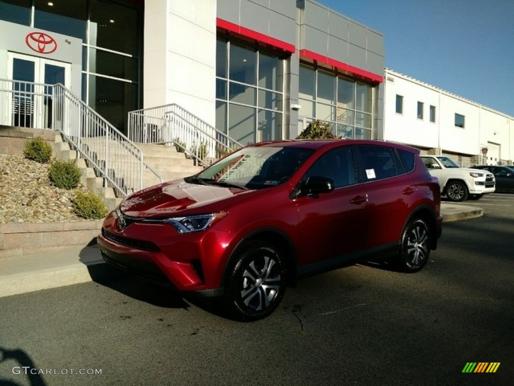2018 RAV4 LE - Ruby Flare Pearl / Black photo #1