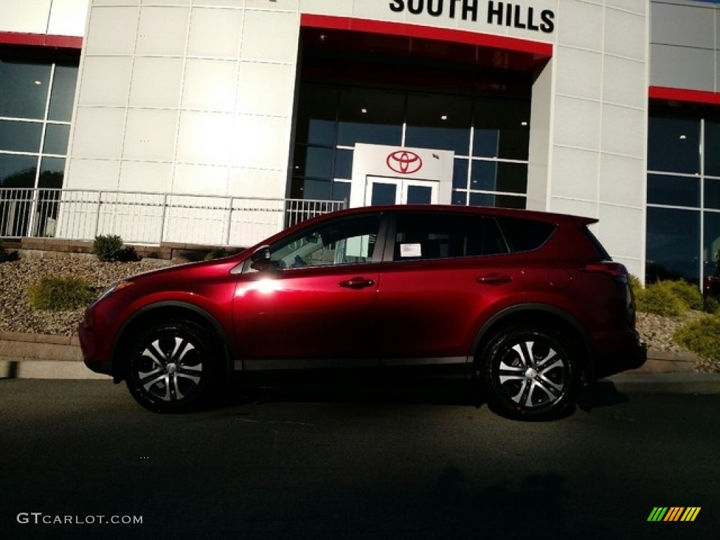 2018 RAV4 LE - Ruby Flare Pearl / Black photo #2