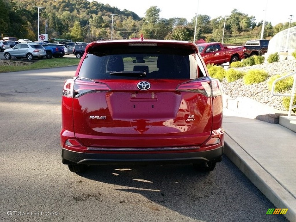 2018 RAV4 LE - Ruby Flare Pearl / Black photo #4