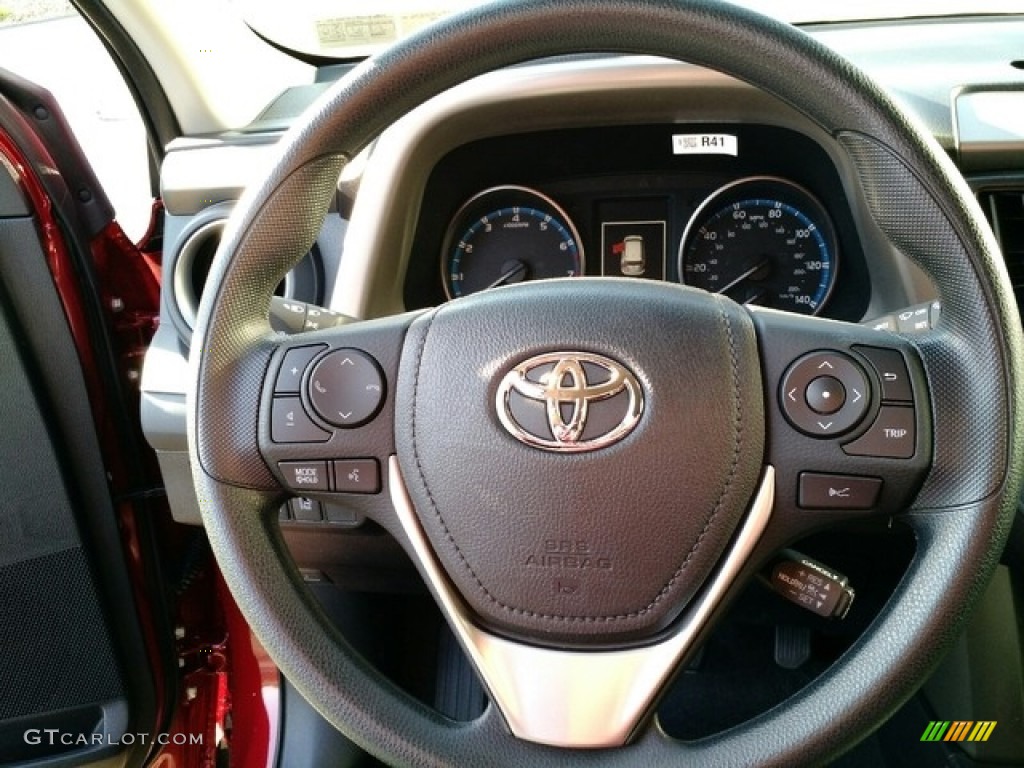2018 RAV4 LE - Ruby Flare Pearl / Black photo #11