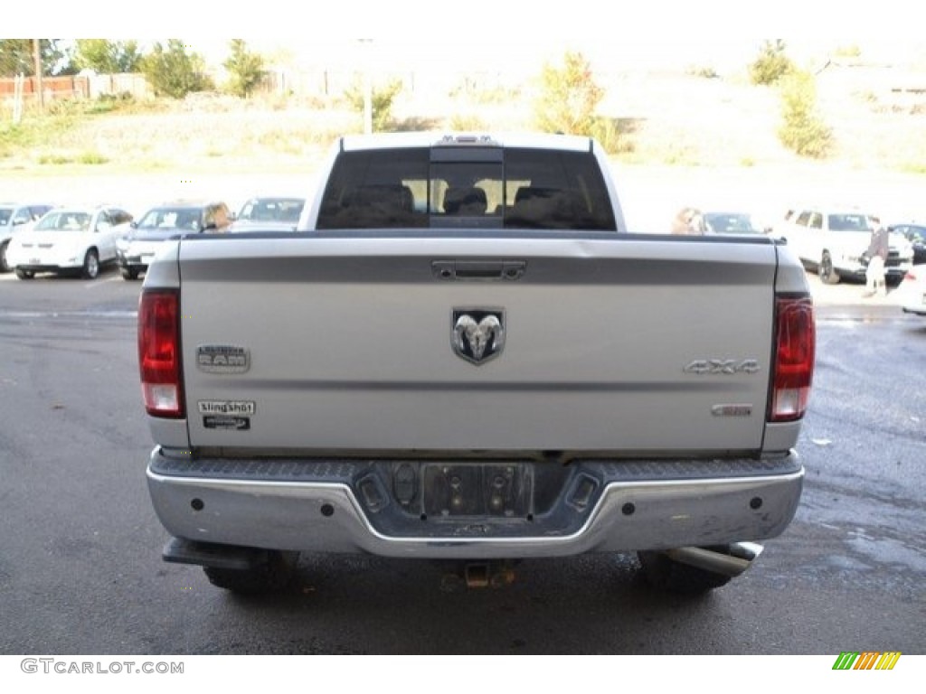 2012 Ram 2500 HD Laramie Longhorn Mega Cab 4x4 - Bright Silver Metallic / Light Pebble Beige/Bark Brown photo #5