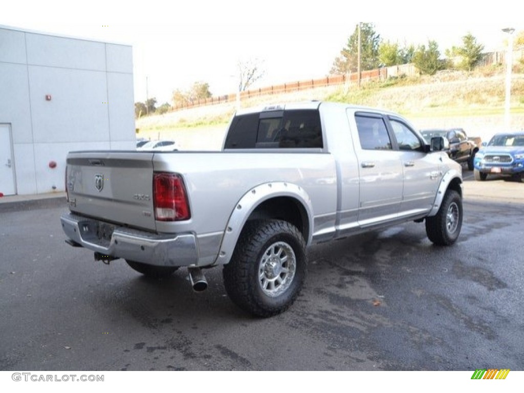 2012 Ram 2500 HD Laramie Longhorn Mega Cab 4x4 - Bright Silver Metallic / Light Pebble Beige/Bark Brown photo #6