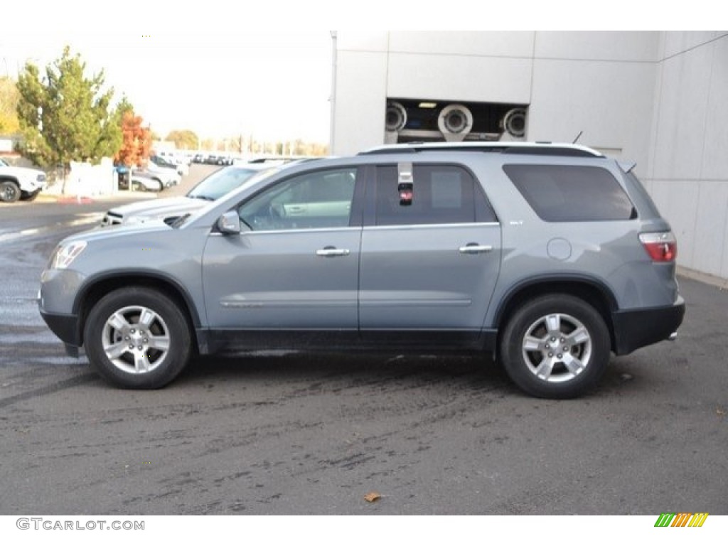 2008 Acadia SLT AWD - Blue-Gold Crystal Metallic / Light Titanium photo #3