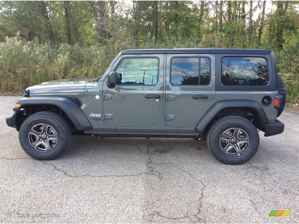 Sting-Gray 2018 Jeep Wrangler Unlimited Sport 4x4 Exterior Photo #130054895