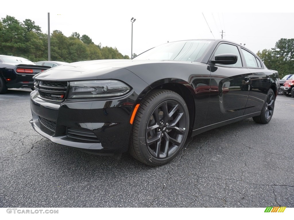 Pitch Black 2019 Dodge Charger SXT Exterior Photo #130055060