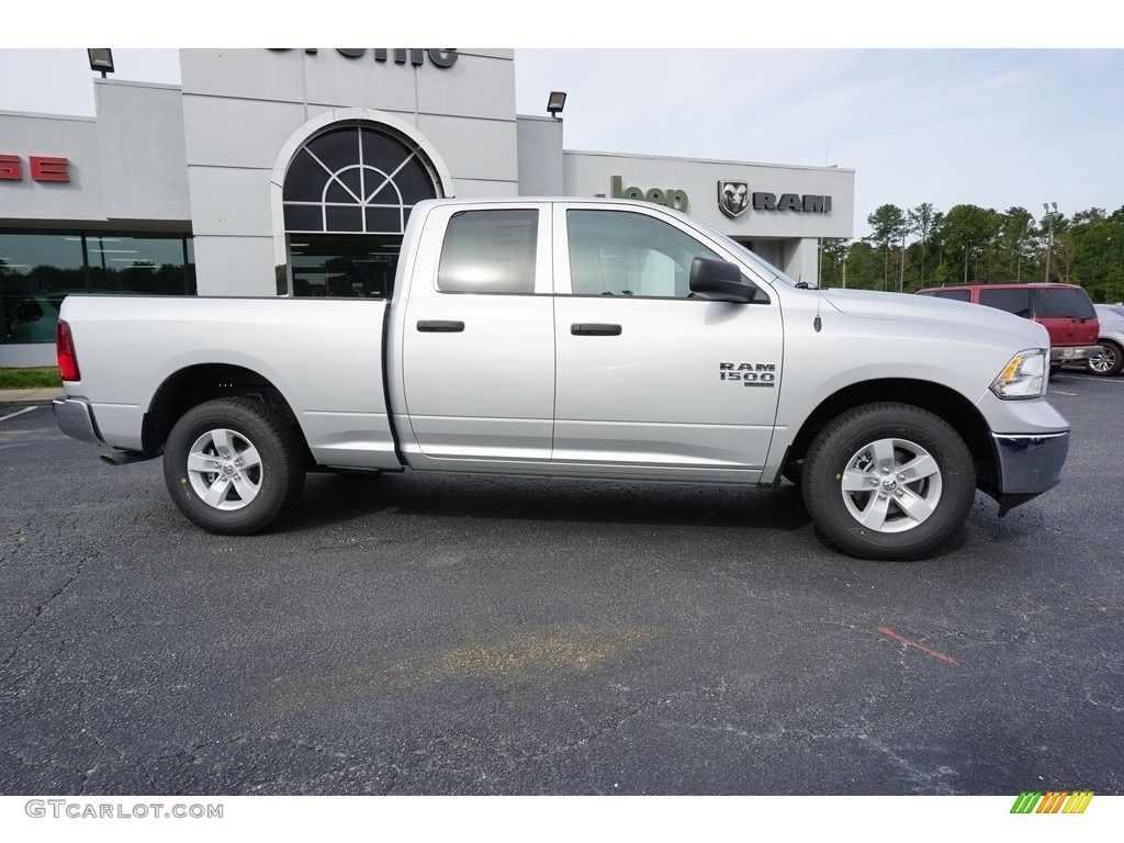 2019 1500 Tradesman Quad Cab 4x4 - Bright Silver Metallic / Black/Diesel Gray photo #11