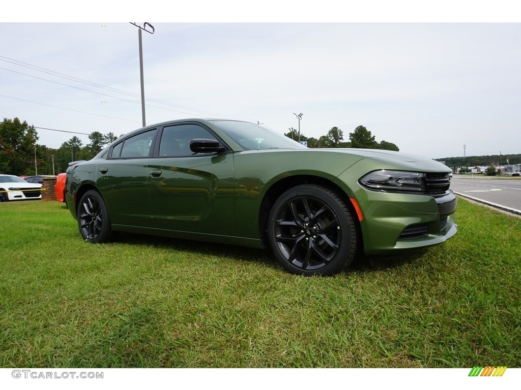 F8 Green 2019 Dodge Charger SXT Exterior Photo #130055675