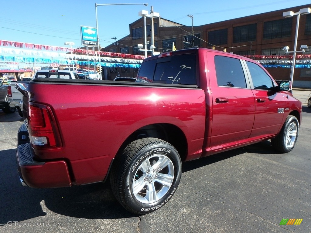 2018 1500 Sport Crew Cab 4x4 - Delmonico Red Pearl / Black photo #2