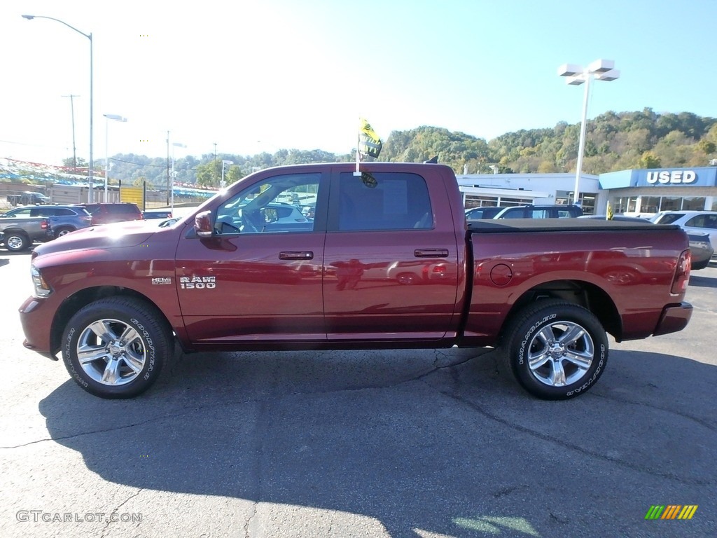 2018 1500 Sport Crew Cab 4x4 - Delmonico Red Pearl / Black photo #5