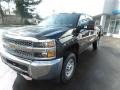 Mosaic Black Metallic - Silverado 2500HD Work Truck Crew Cab 4WD Photo No. 4