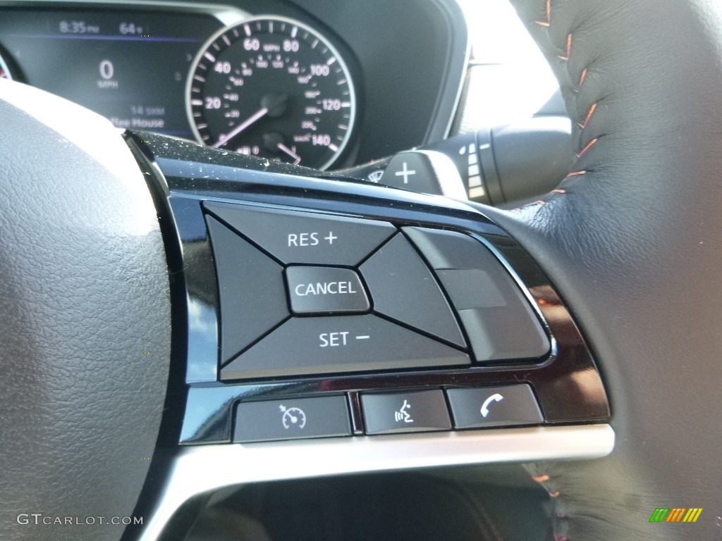 2019 Nissan Altima SR Charcoal Steering Wheel Photo #130061903