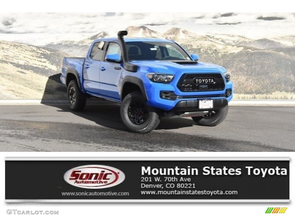 2019 Tacoma TRD Pro Double Cab 4x4 - Voodoo Blue / Cement Gray photo #1