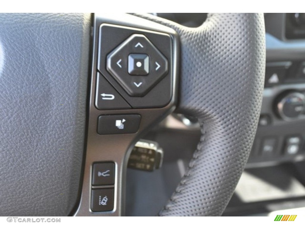 2019 Toyota Tacoma TRD Pro Double Cab 4x4 Cement Gray Steering Wheel Photo #130062653