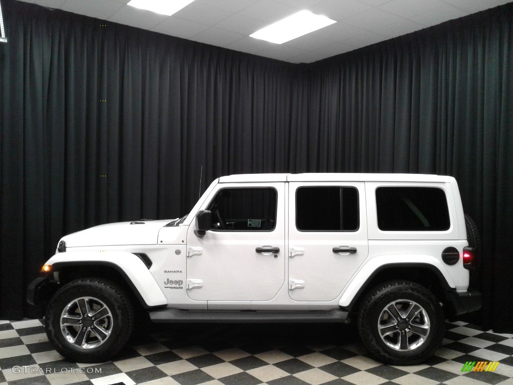 2018 Bright White Jeep Wrangler Unlimited Sahara 4x4 #130048464 |   - Car Color Galleries