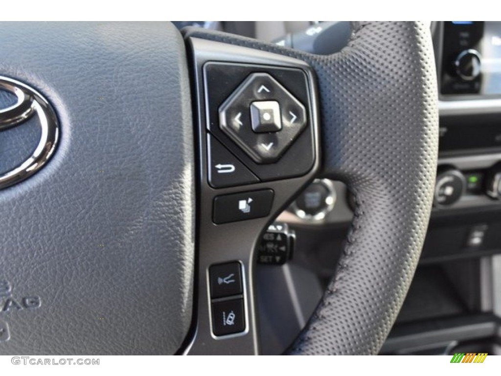 2019 Toyota Tacoma TRD Off-Road Access Cab 4x4 TRD Graphite Steering Wheel Photo #130063247