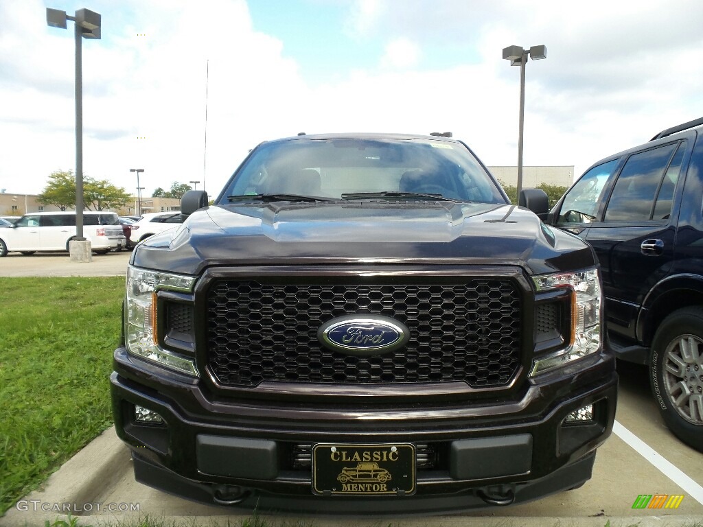 2018 F150 STX SuperCab 4x4 - Magma Red / Black photo #2