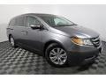 2016 Obsidian Blue Pearl Honda Odyssey EX-L  photo #6