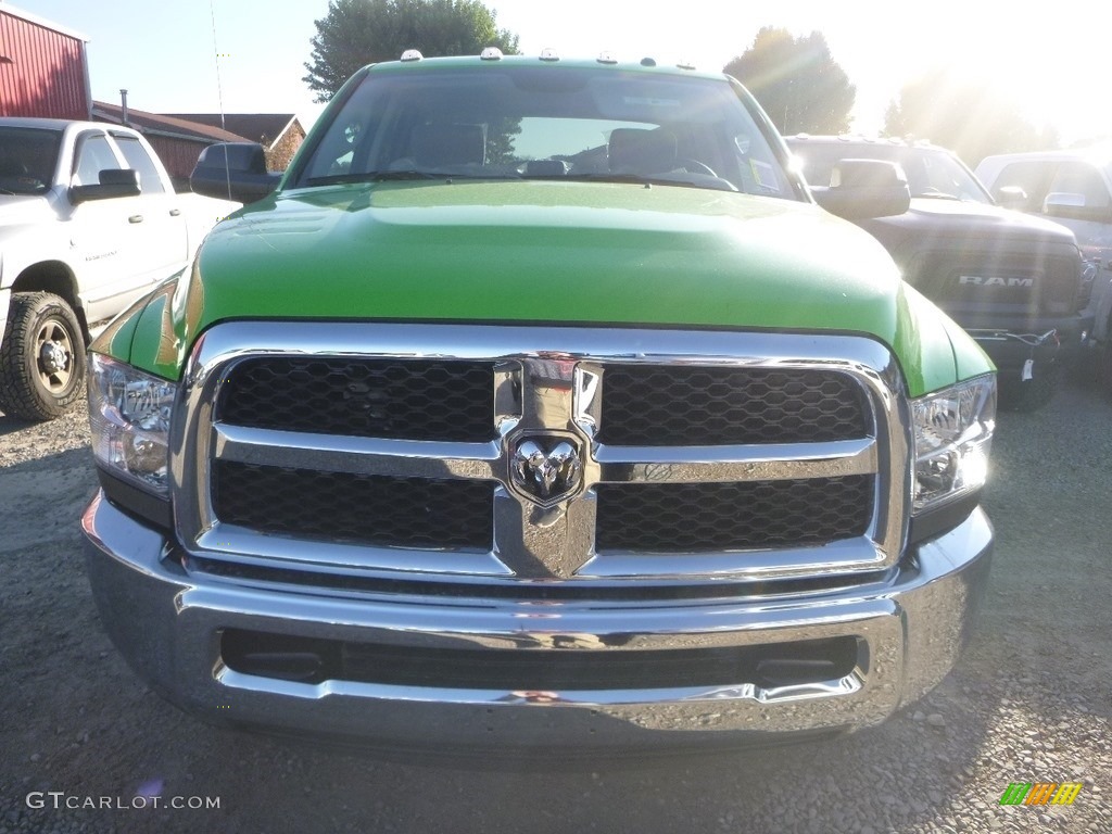 2018 2500 Tradesman Crew Cab 4x4 - Black Forest Green Pearl / Black/Diesel Gray photo #7